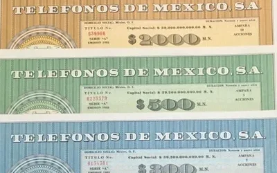 ¿Qué tipos de acciones de Teléfonos de México existen?